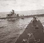 2 Subs meet at sea.